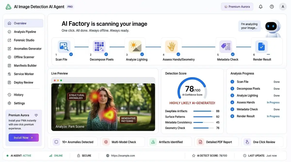 AI risk analysis dashboard — example of the AI tool dashboard software